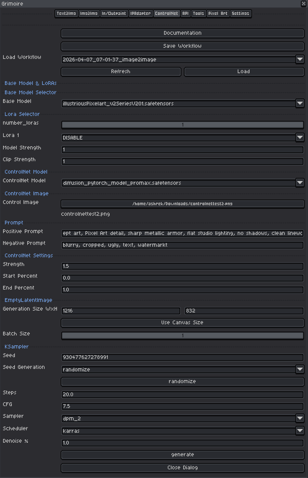 ControlNet Tab Example